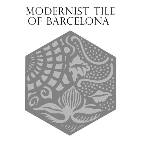 Piastrella modernista di Barcellona. Illustrazione vettoriale