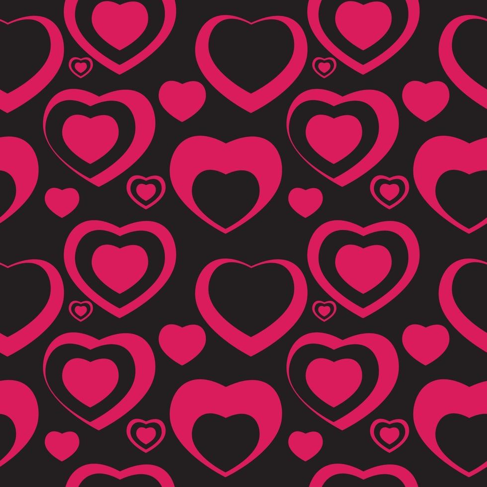 cuore, amore, seamless, modello, fondo, vettore, illustration vettore