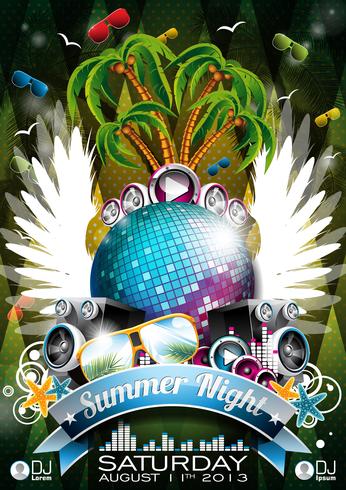 Summer Party Party Design vettore