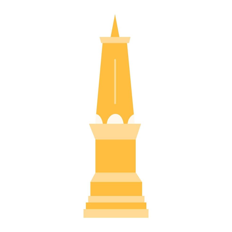 icona del punto di riferimento di Yogjakarta vettore