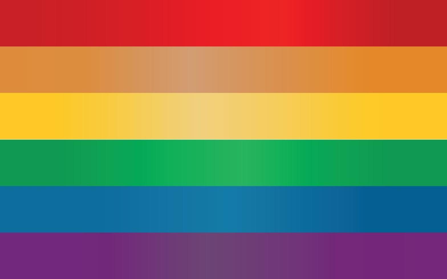 nuovo colore sfumato della bandiera arcobaleno dell'orgoglio dei diritti lgbtq vettore
