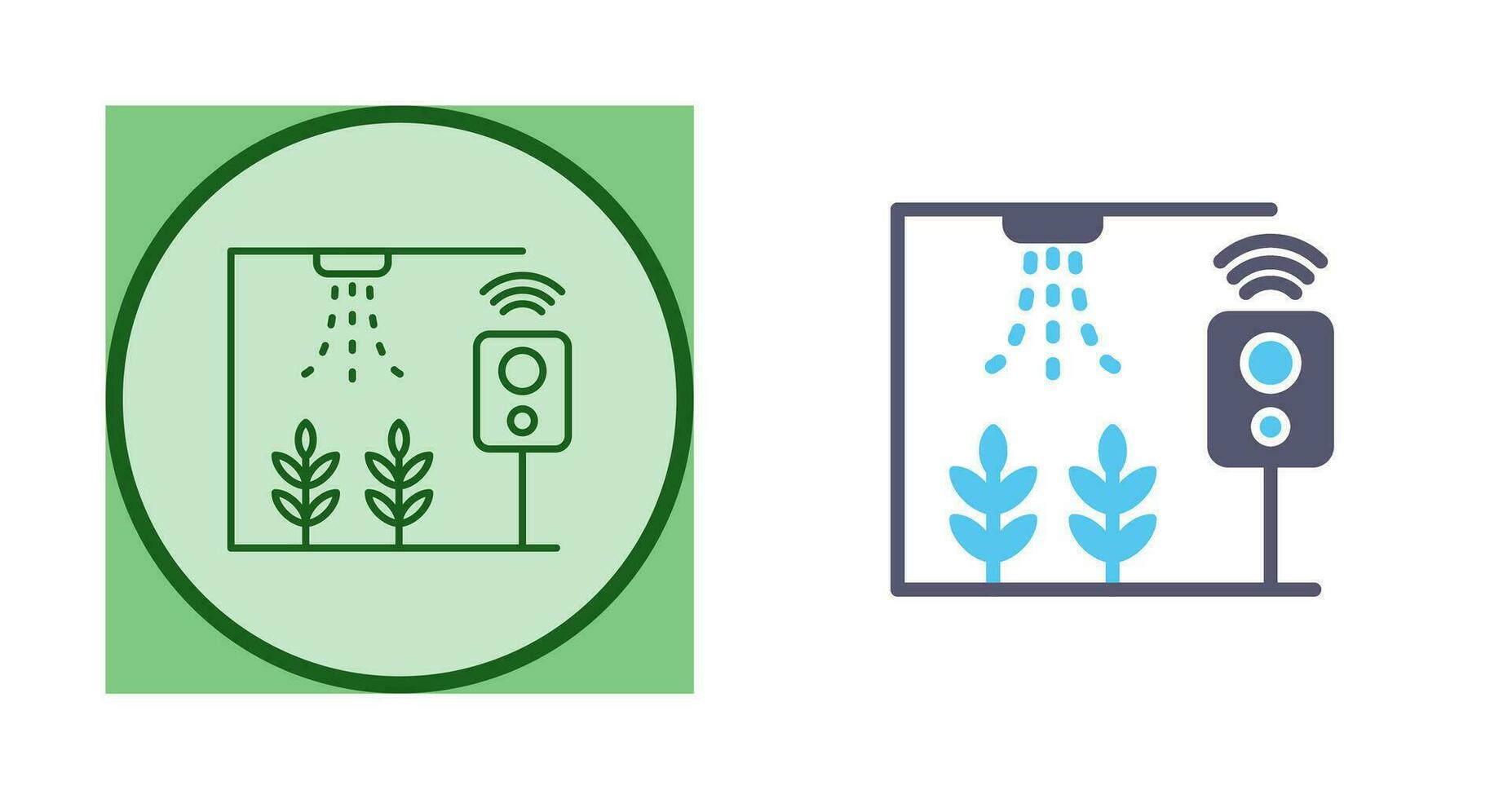 inteligente azienda agricola vettore icona