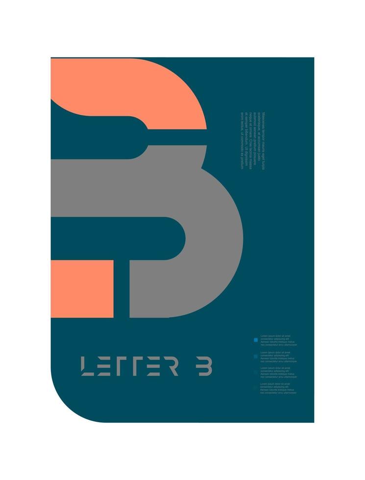 disegno di copertina dell'opuscolo del manifesto dell'opuscolo dell'opuscolo della lettera dell'alfabeto vettore