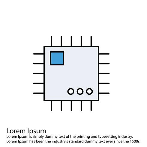 Icona del processore vettoriale