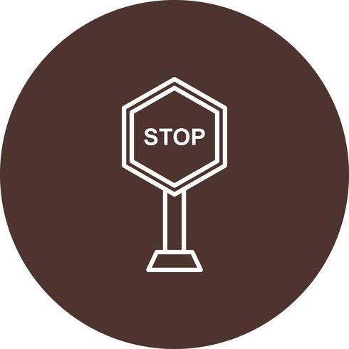 Icona di stop vettoriale