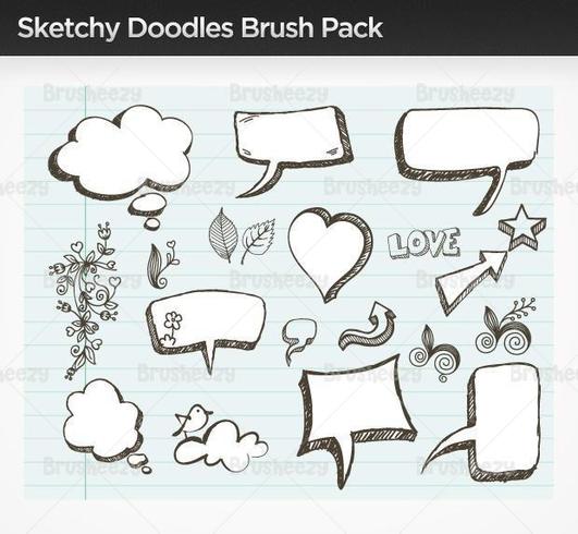 Doodle Sketchy Vector Pack