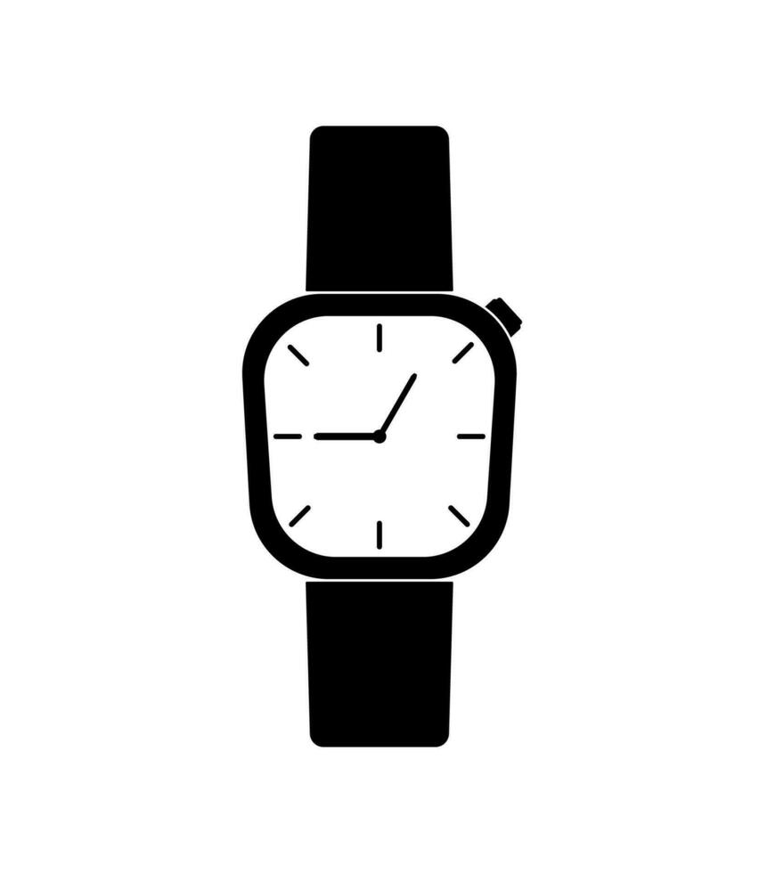 orologio icona nel piatto stile, attività commerciale guarda. vettore design elemento