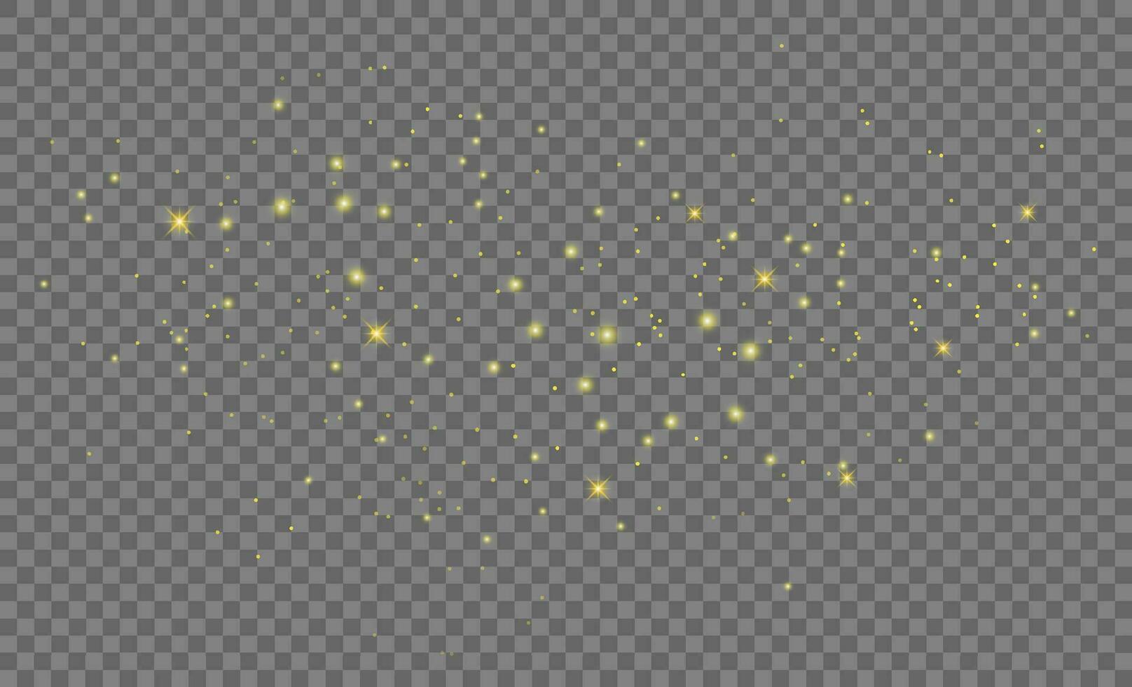 luccichio oro particelle sfondo effetto per lusso saluto carta. scintillante struttura. stella polvere scintille nel esplosione su sfondo. vettore