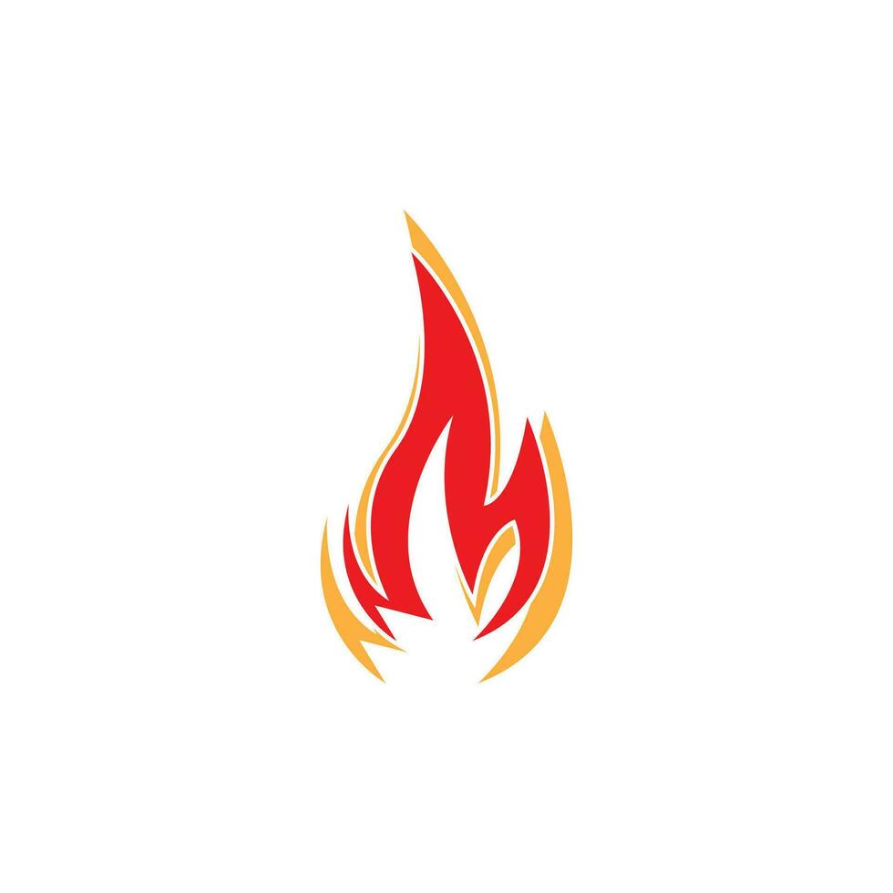 fuoco fiamma logo vettore modello illustrazione