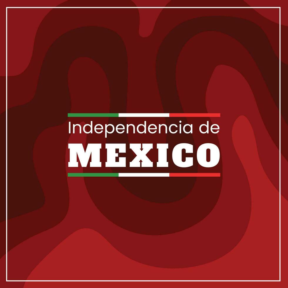vettore piatto design Messico indipendenza giorno concetto modello