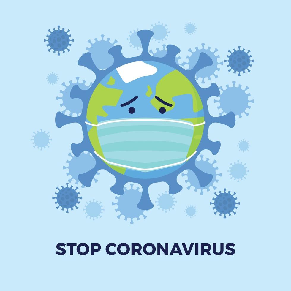 ferma il virus corona covid-19 vettore