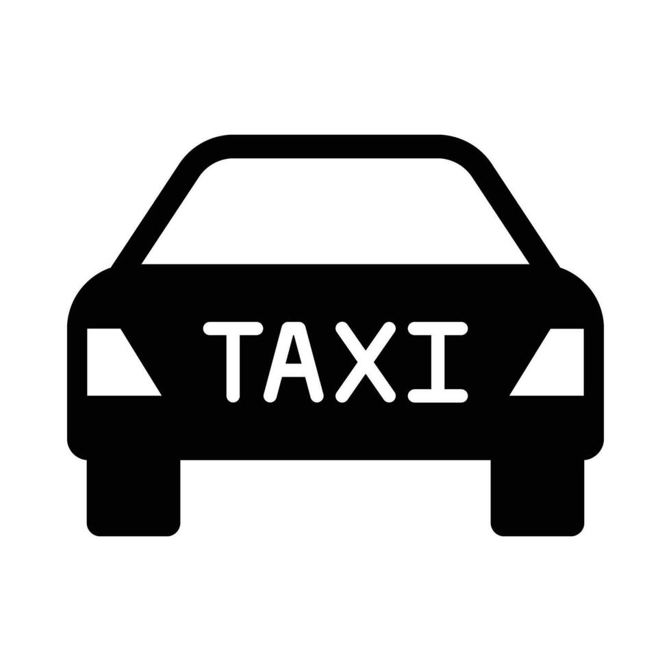 Taxi vettore glifo icona per personale e commerciale uso.