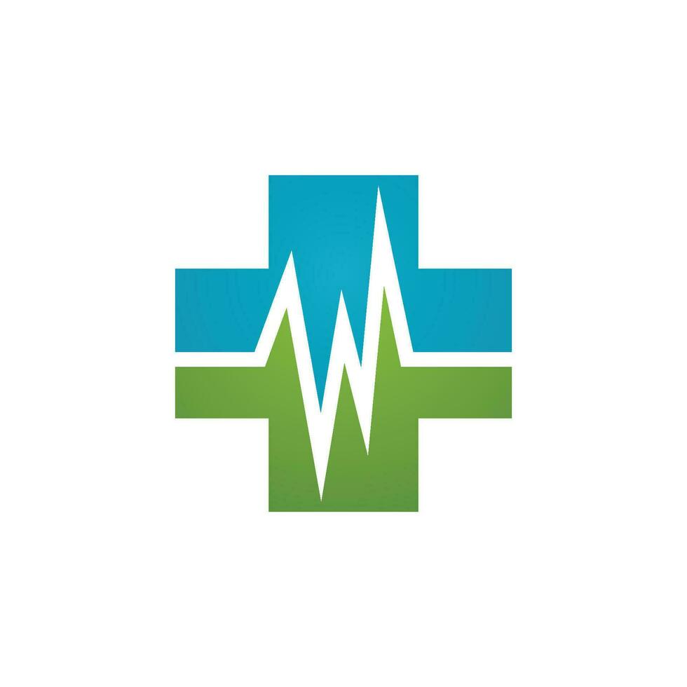 vettore del modello di logo medico sanitario