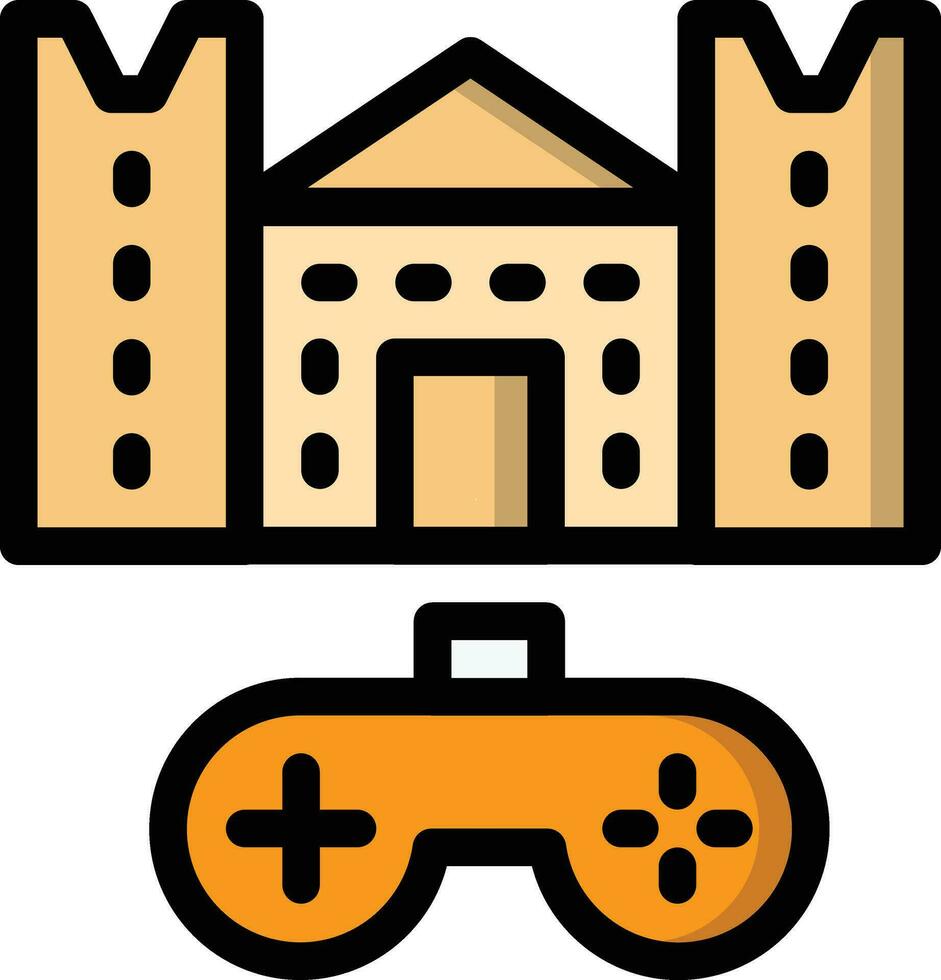 castello vettore icona design illustrazione