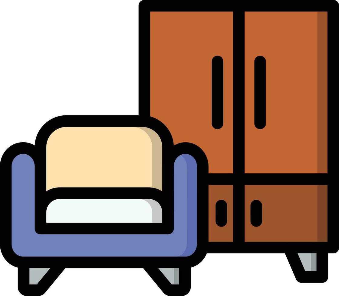 casa mobilia vettore icona design illustrazione