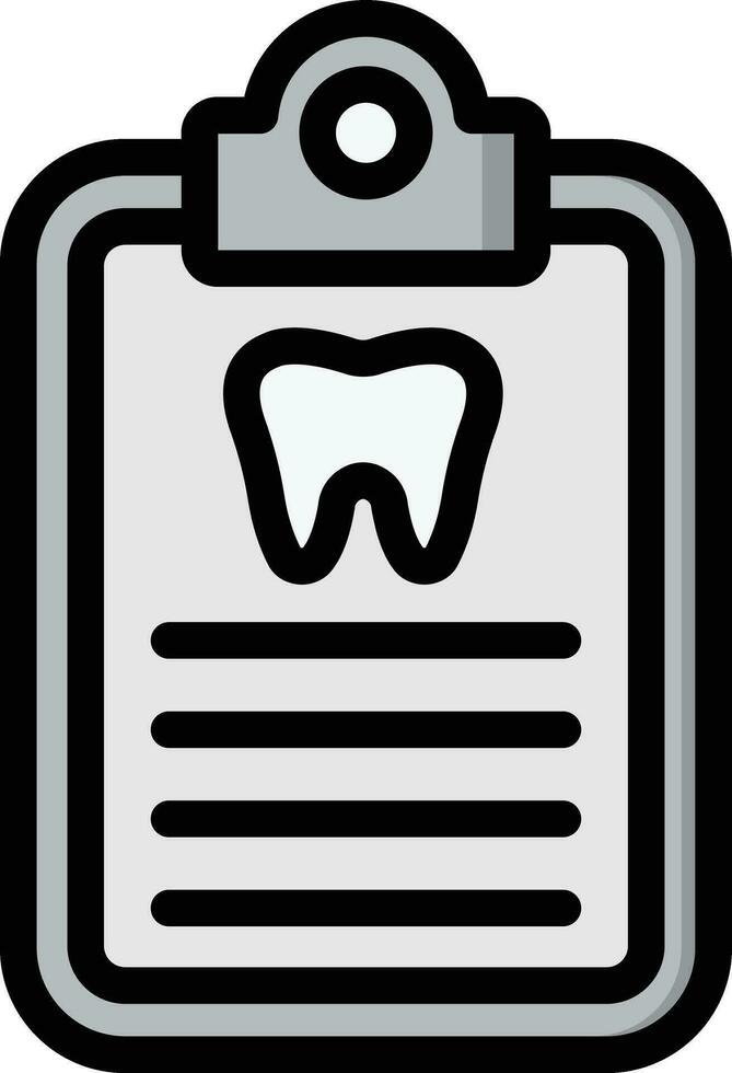 dentale verifica vettore icona design illustrazione