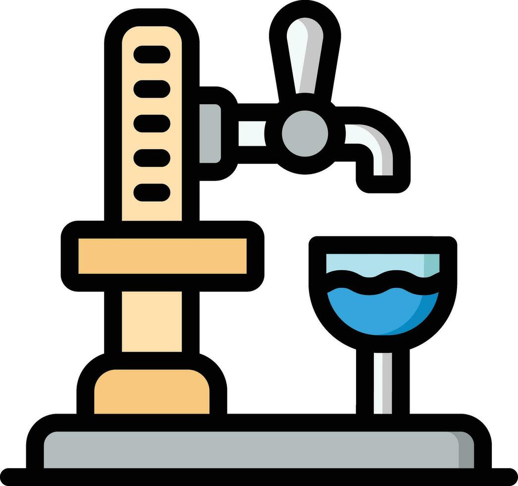 birra rubinetto vettore icona design illustrazione