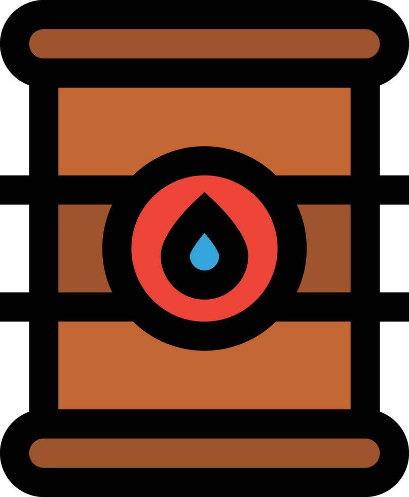 illustrazione del design dell'icona del vettore del barile di petrolio