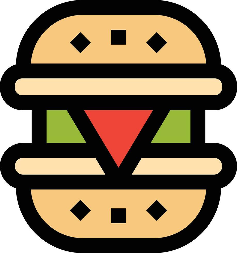formaggio hamburger vettore icona design illustrazione
