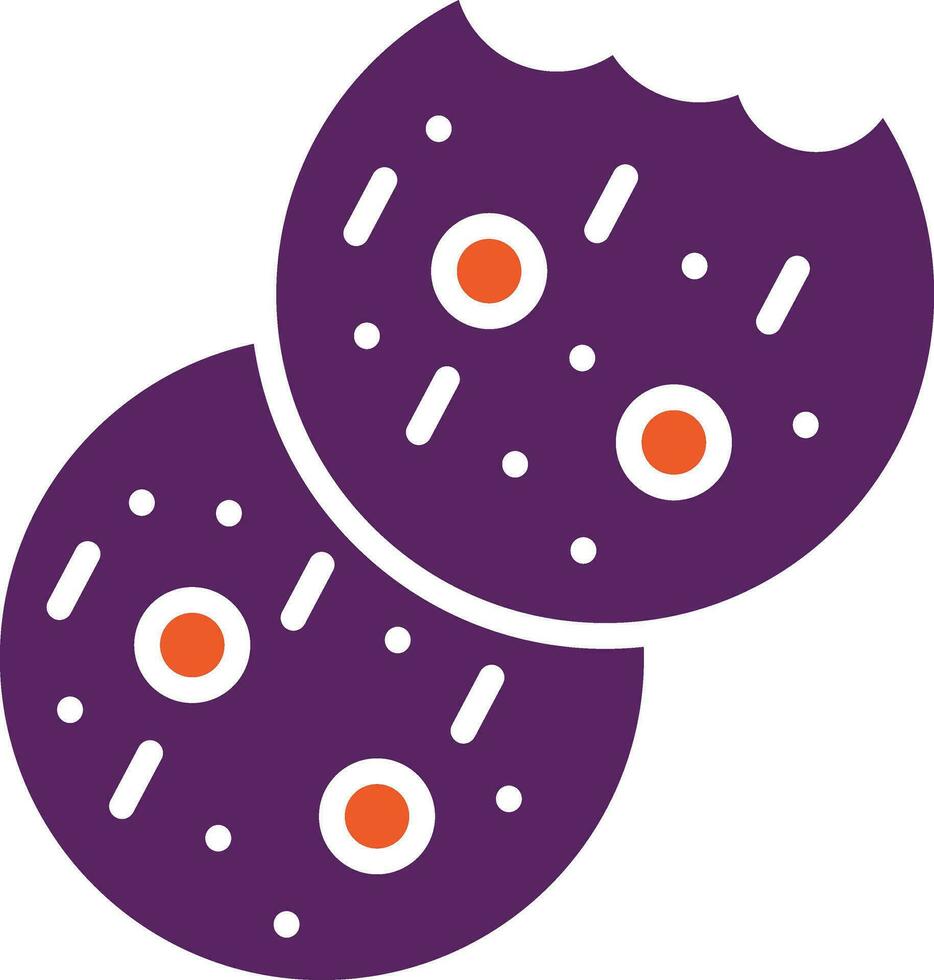 illustrazione del design dell'icona di vettore dei biscotti
