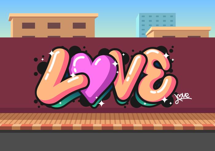 Amore Graffiti Vector