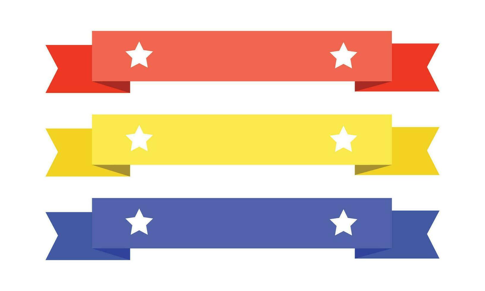 vettore impostato di nastro bandiera etichetta collezione design vettore illustrazione