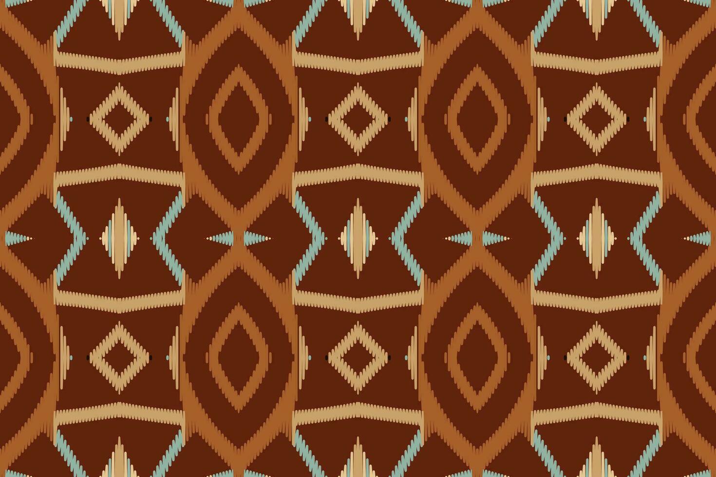 ikat damasco ricamo sfondo. ikat damasco geometrico etnico orientale modello tradizionale.azteco stile astratto vettore illustrazione.disegno per trama, tessuto, abbigliamento, avvolgimento, pareo.