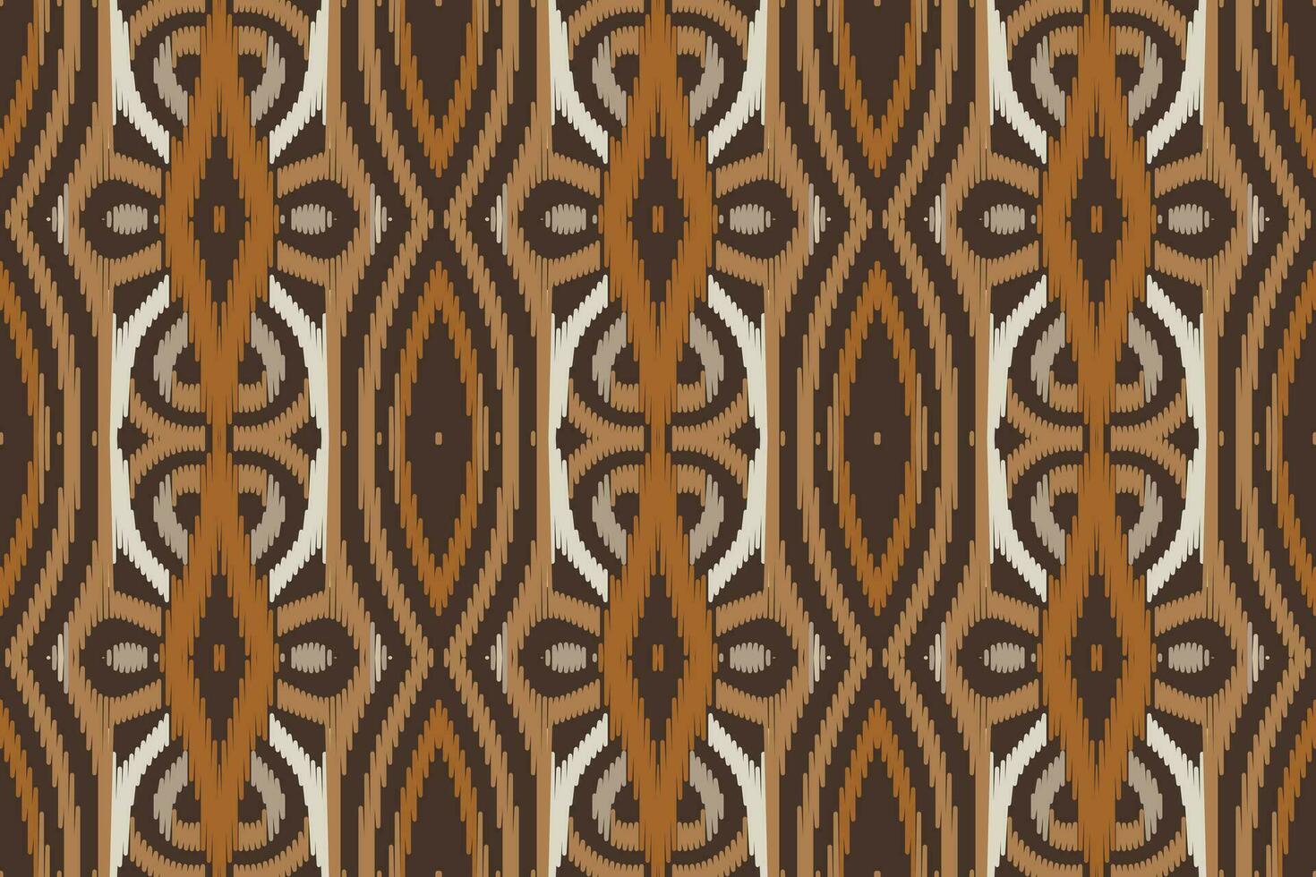 motivo ikat senza soluzione di continuità modello ricamo sfondo. ikat Stampa geometrico etnico orientale modello tradizionale. ikat azteco stile astratto design per Stampa trama, tessuto, sari, sari, tappeto. vettore