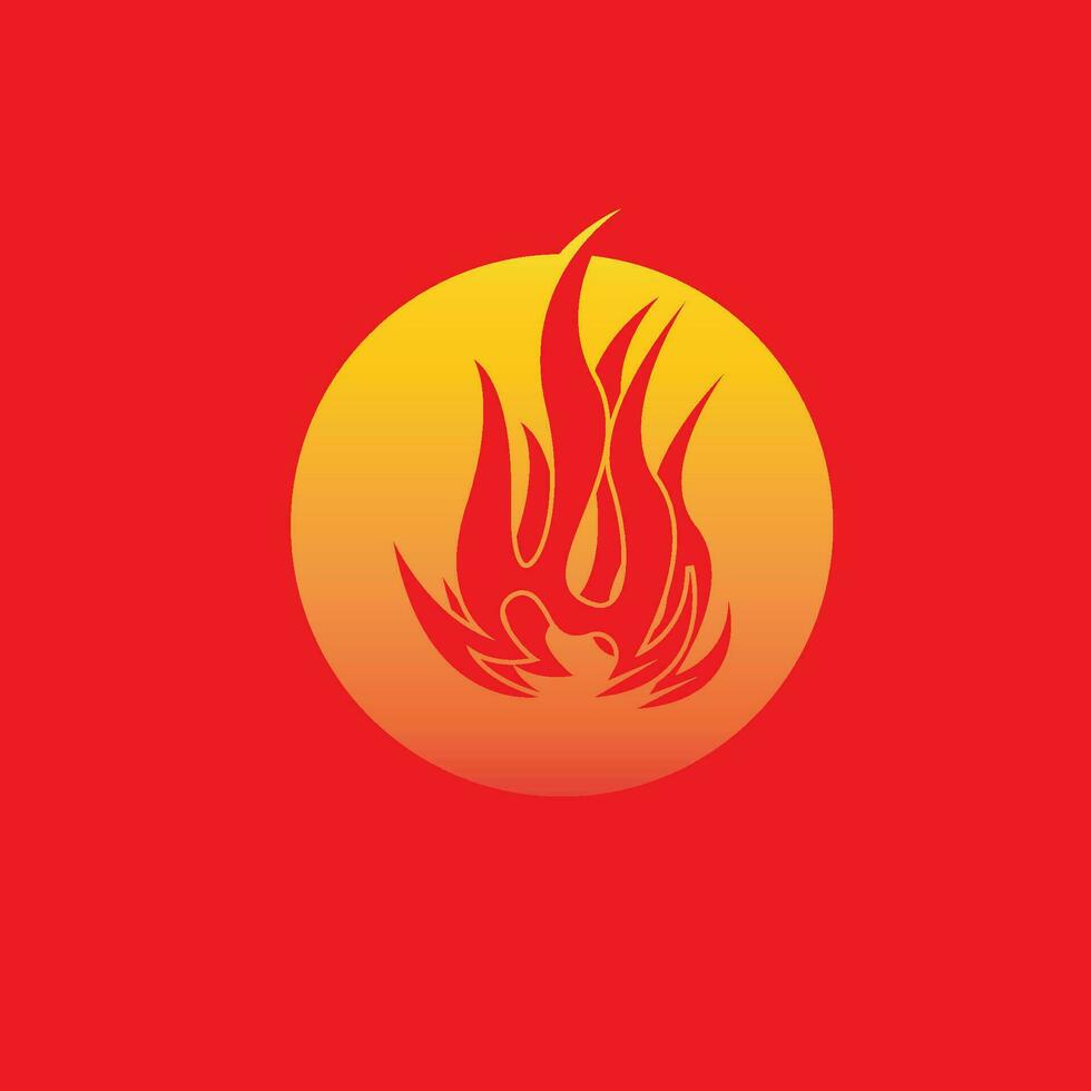fuoco fiamma logo vettore modello illustrazione