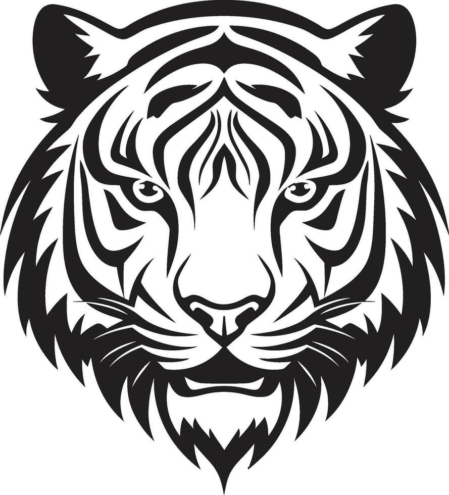contemporaneo tigre arte nel vettore geometrico tigre testa vettore