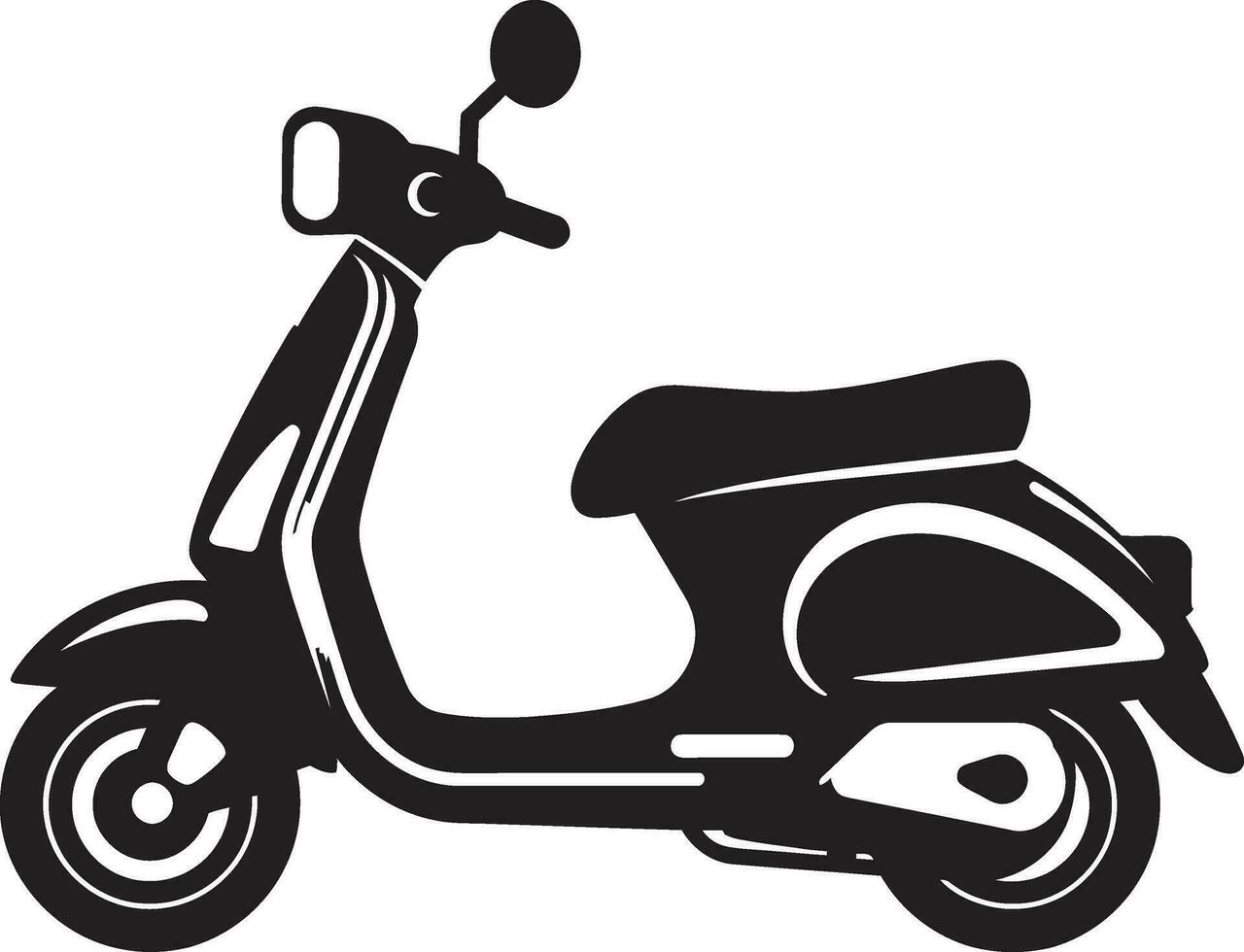 scooter consegna servizio icone elettrico scooter vettore grafica