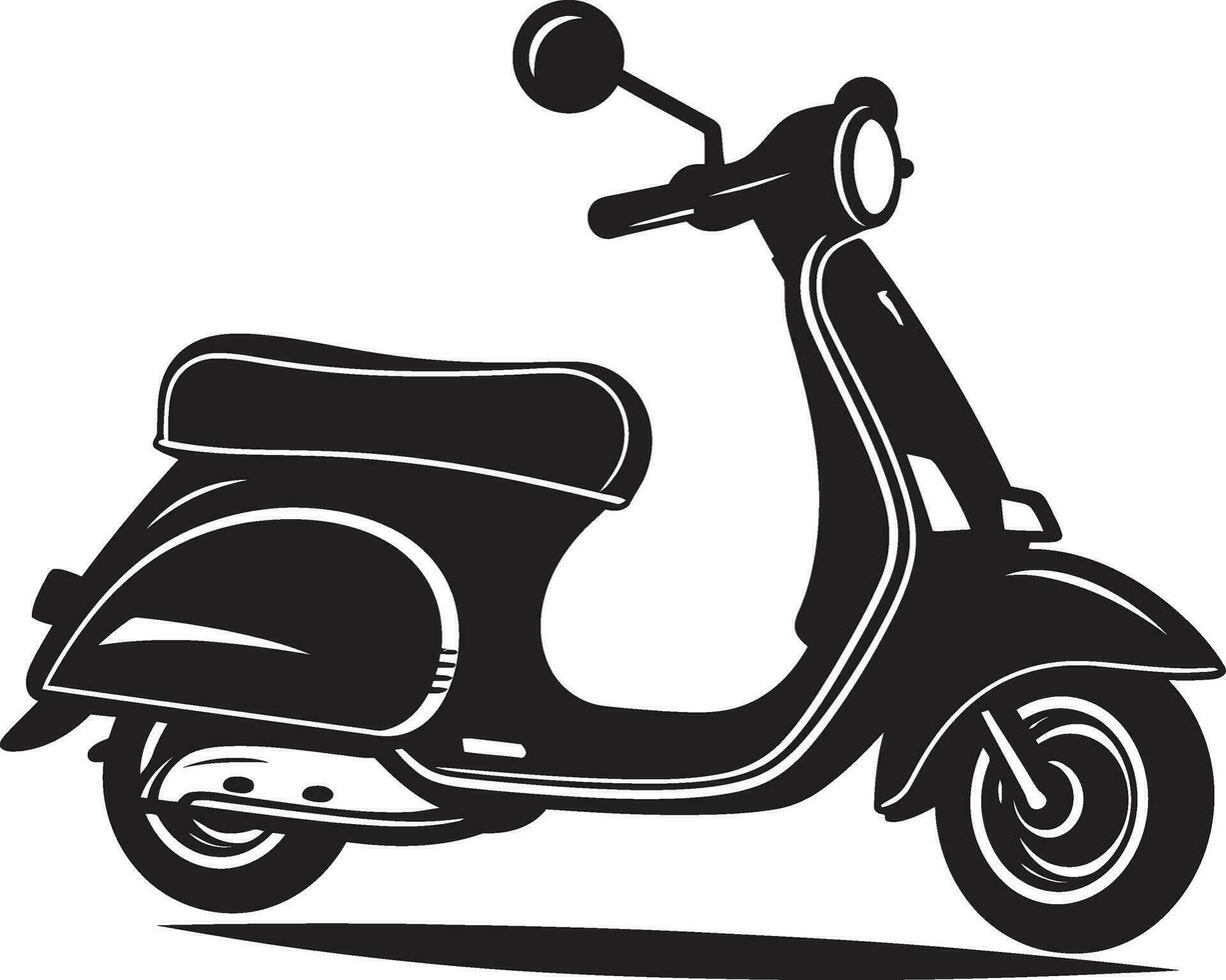 scooter condivisione concetto illustrazione città strade con scooter nel vettore