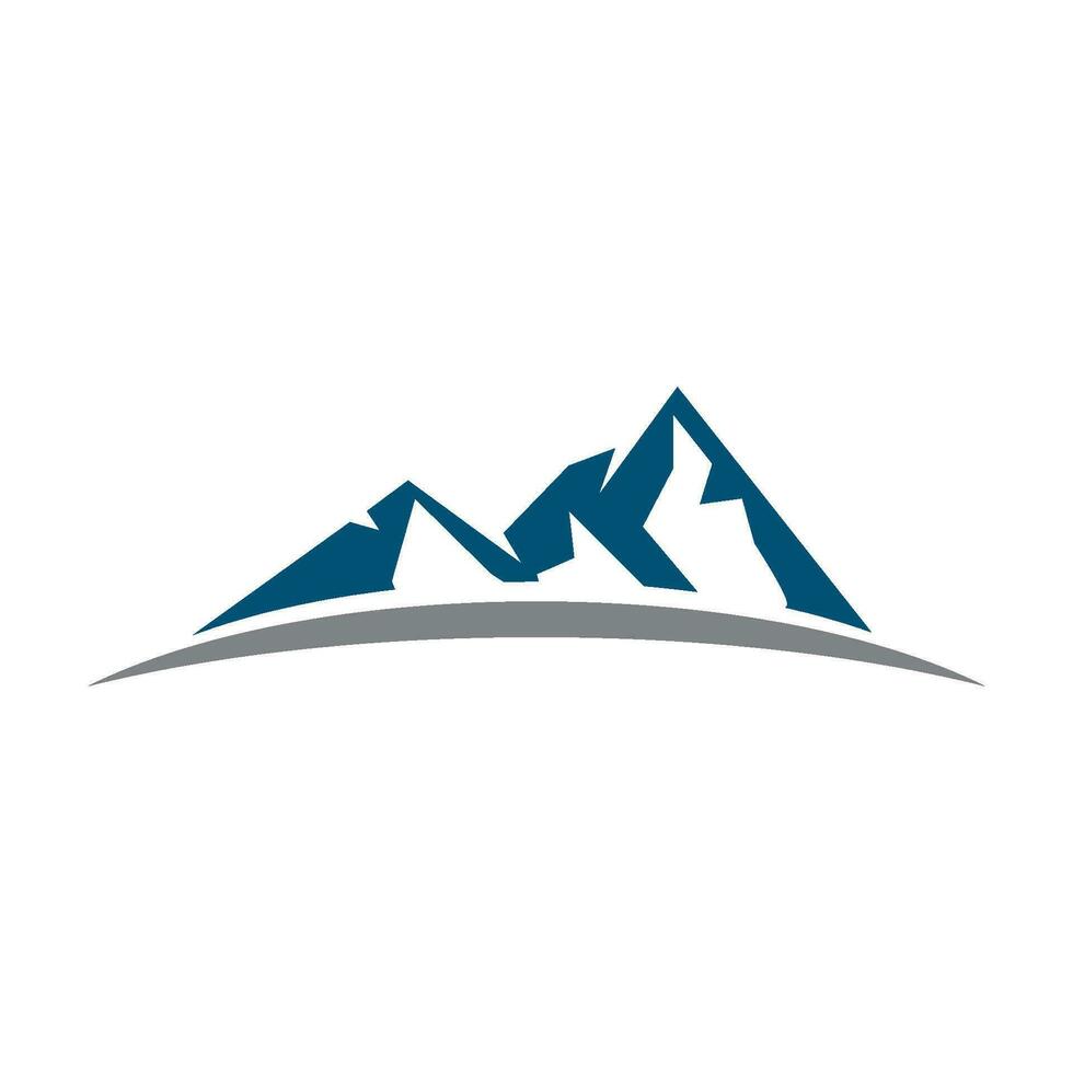 logo icona di montagna vettore