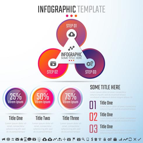 Modello di progettazione infografica vettore