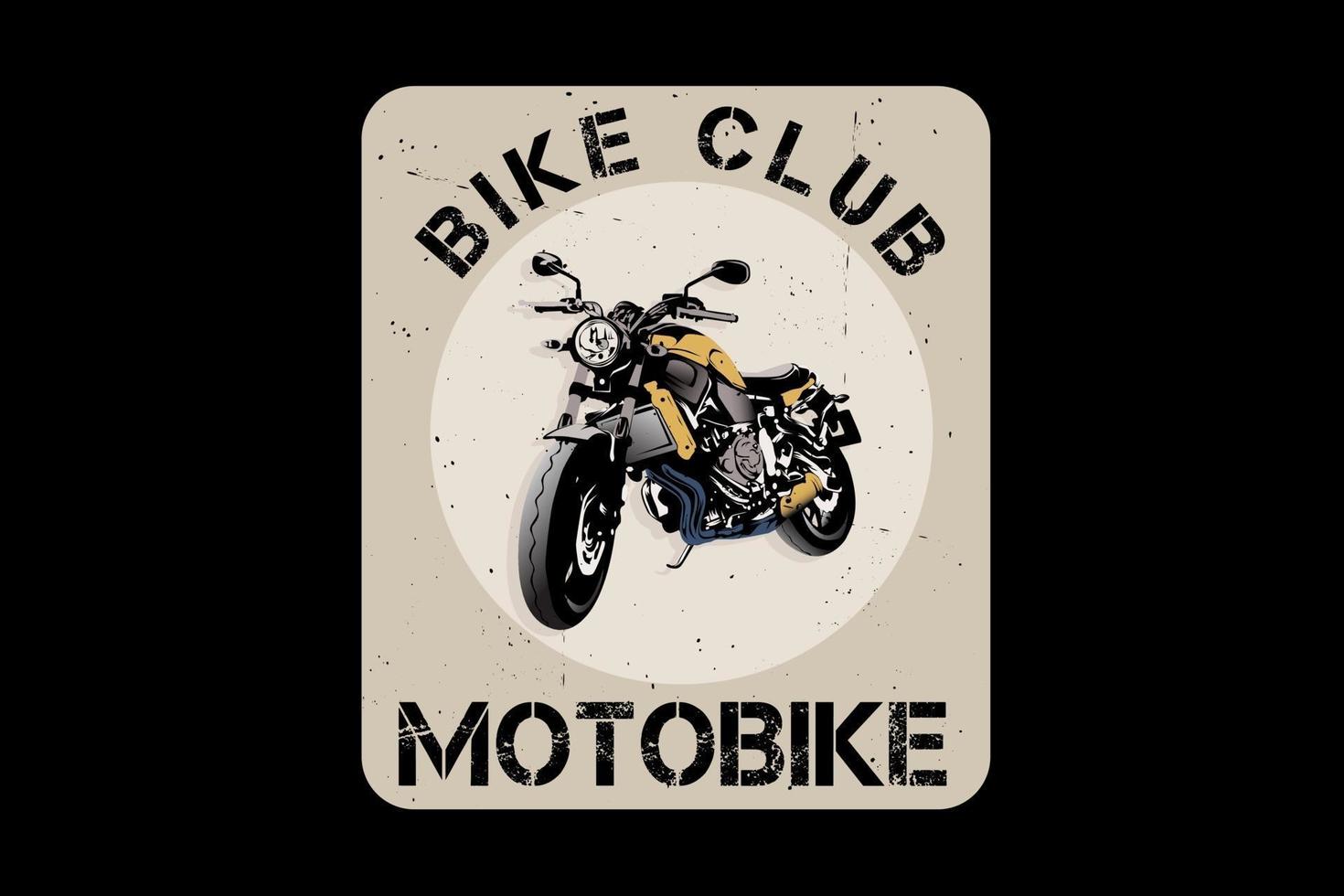 design silhouette moto bike club vettore