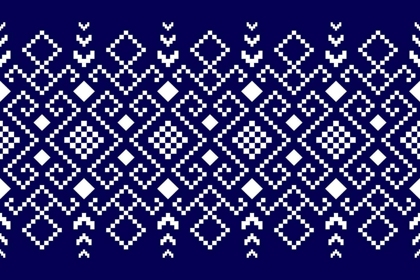 indaco Marina Militare blu geometrico tradizionale etnico modello ikat senza soluzione di continuità modello confine astratto design per tessuto Stampa stoffa vestito tappeto le tende e sarong azteco africano indiano indonesiano vettore