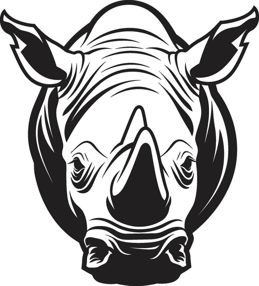 rinoceronte vettore illustrazione nel 3d un' creativo approccio rinoceronte vettore arte per Stampa e ragnatela design