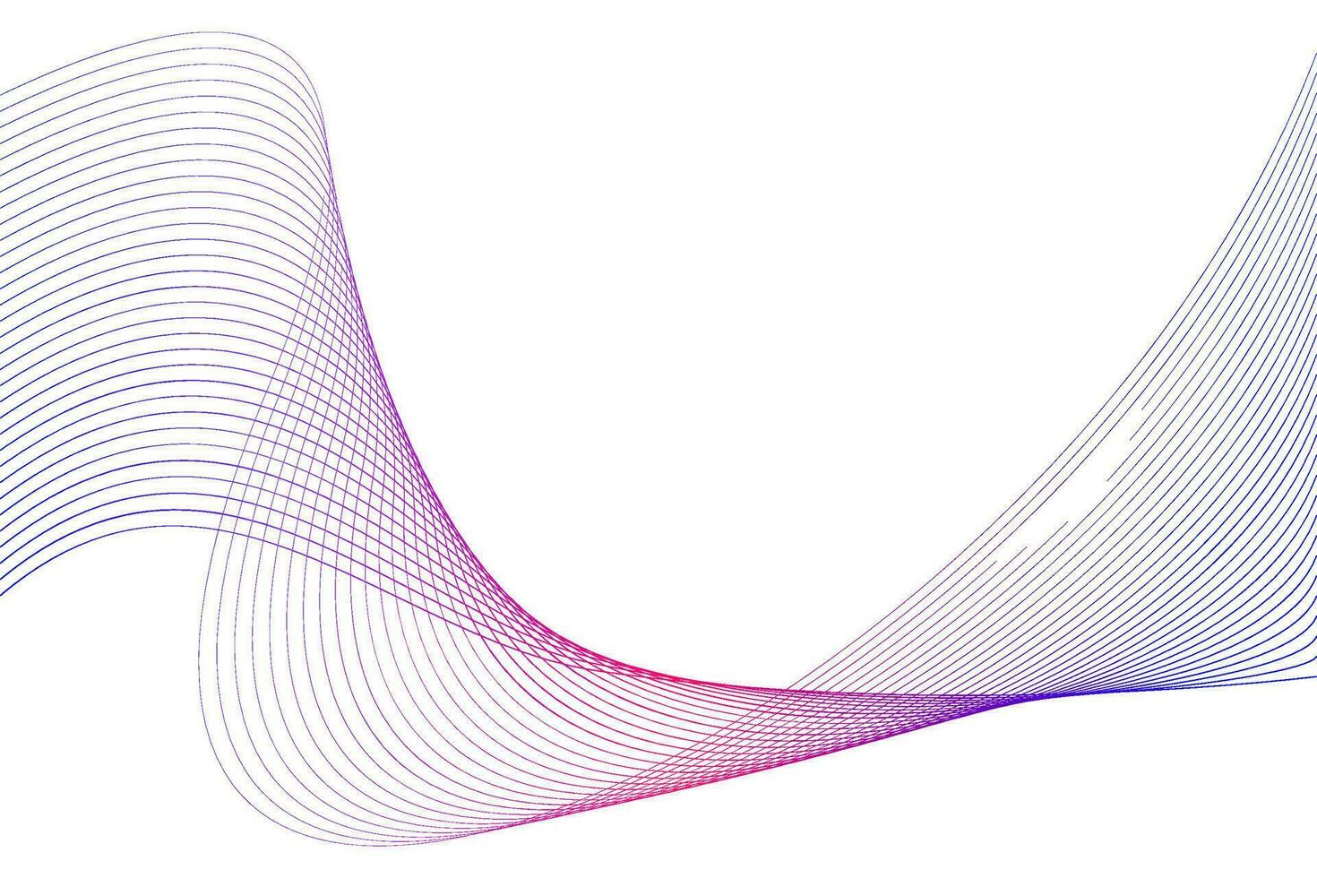 astratto flusso onda Linee sfondo. futuristico tecnologia e scienza tema sfondo vettore