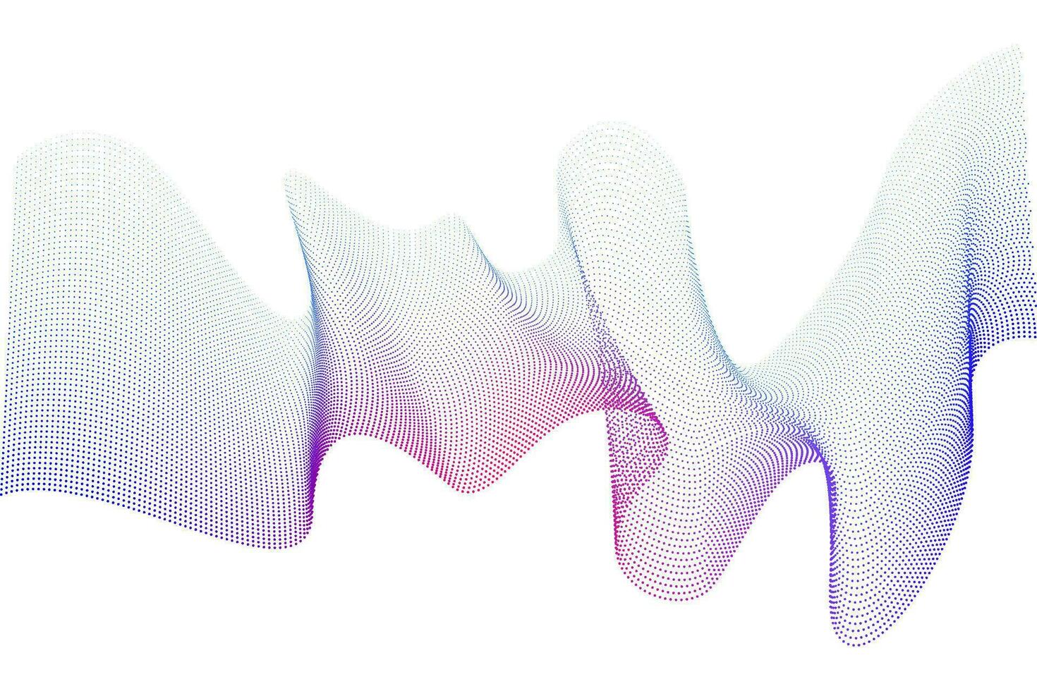 astratto flusso onda puntini particelle sfondo. futuristico tecnologia e scienza tema sfondo vettore