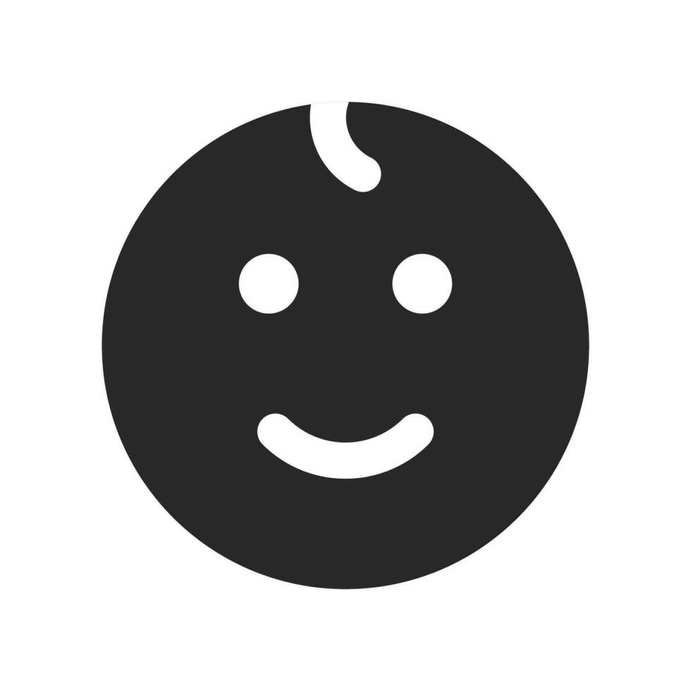 ragazzo Sorridi emoji icona isolato vettore illustrazione