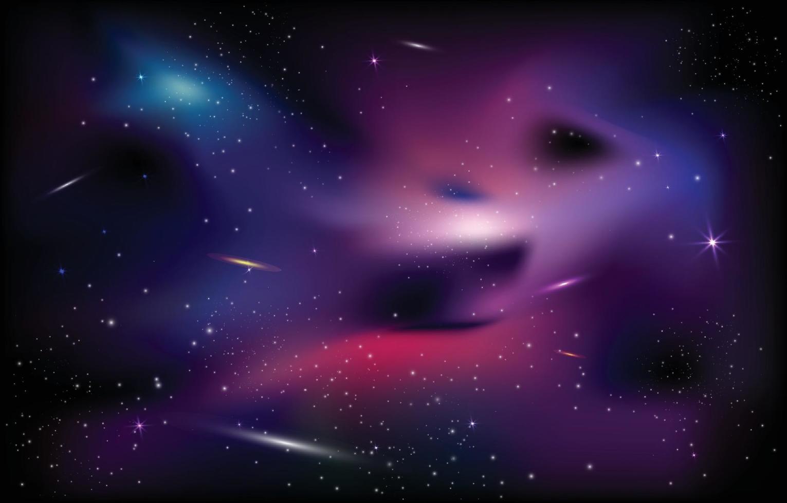 concetto di sfondo della galassia vettore