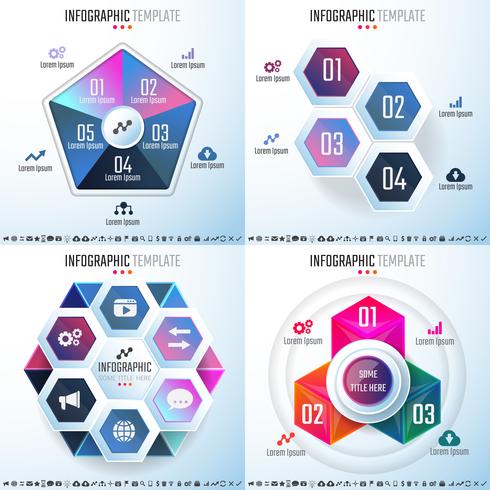 Modello di progettazione infografica vettore