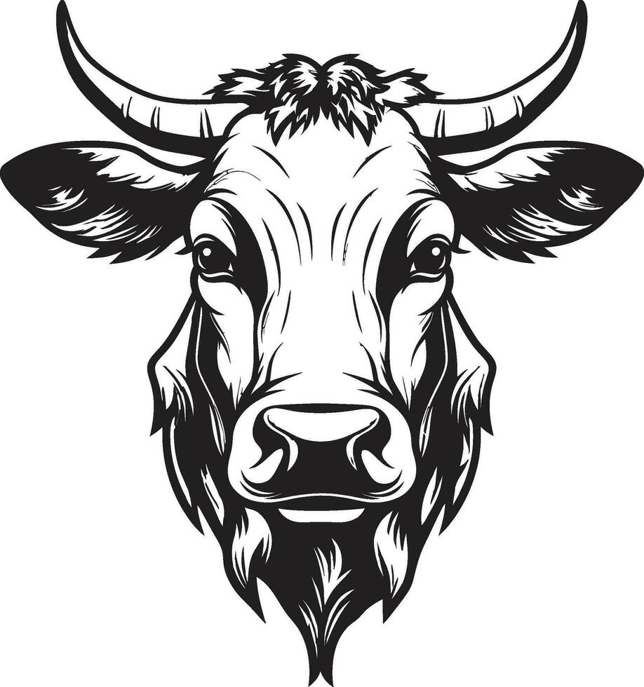vettore latteria mucca logo nero per divertimento attività commerciale latteria mucca logo icona nero vettore per gioco attività commerciale