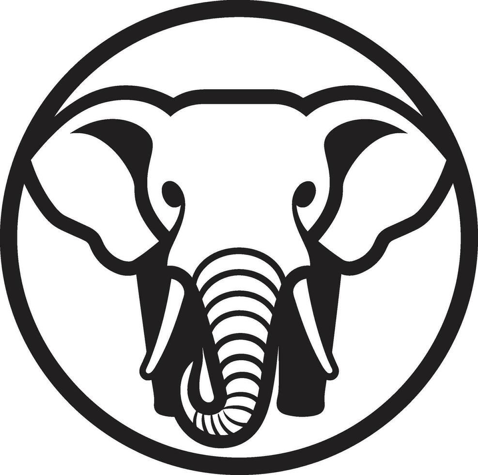 elefante logo per organizzazione un' unificante e coesivo design elefante logo per evento un' creativo e Attenzione afferrando design vettore
