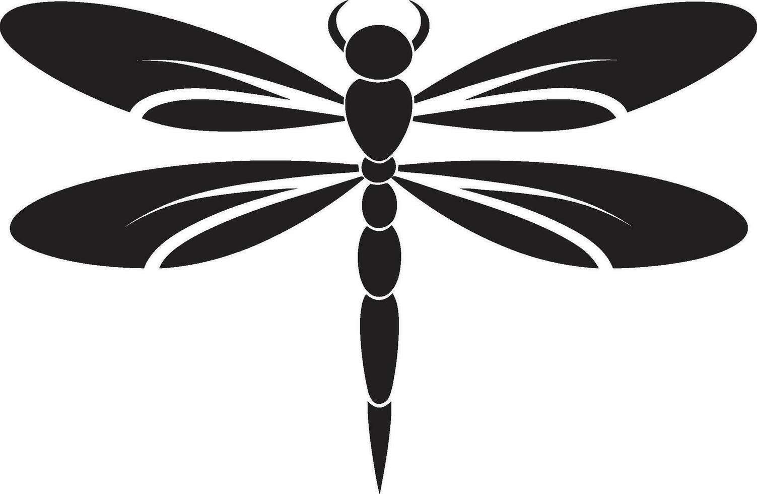 astrale libellula insegne mezzanotte Magia libellula logo vettore
