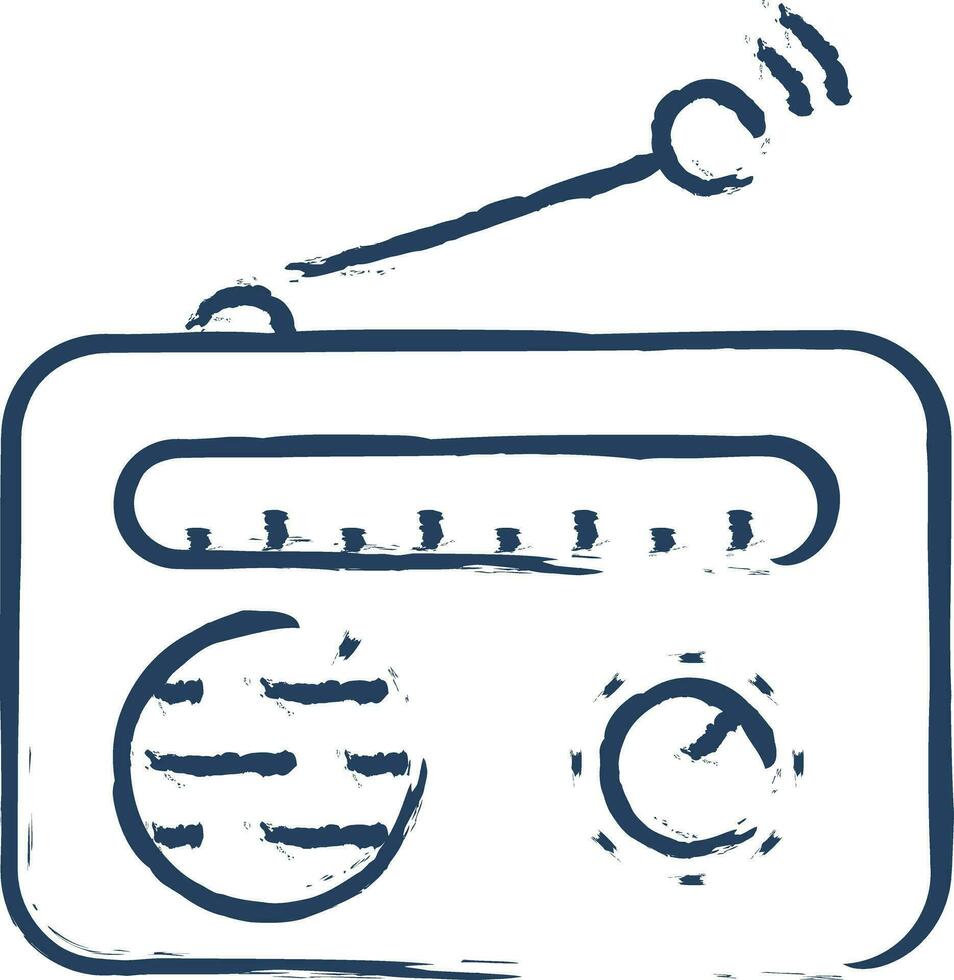 Radio mano disegnato vettore illustrazione