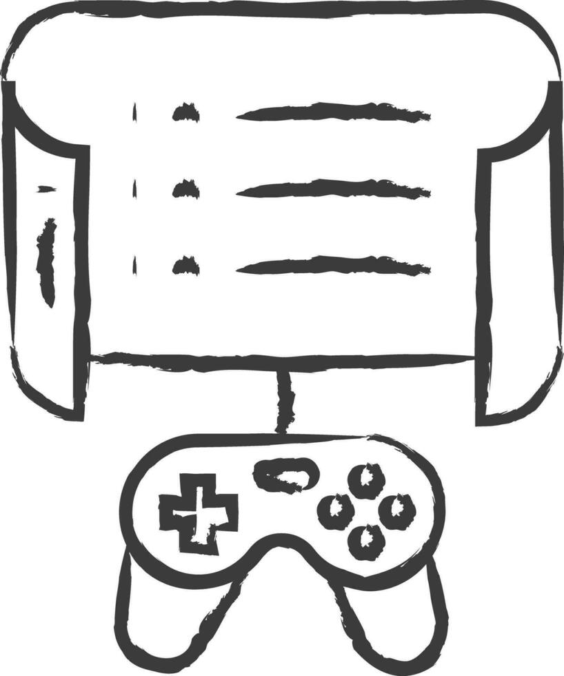 gamepad mano disegnato vettore illustrazione