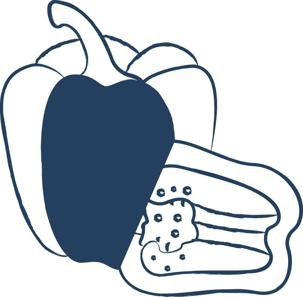 paprica mano disegnato vettore illustrazione