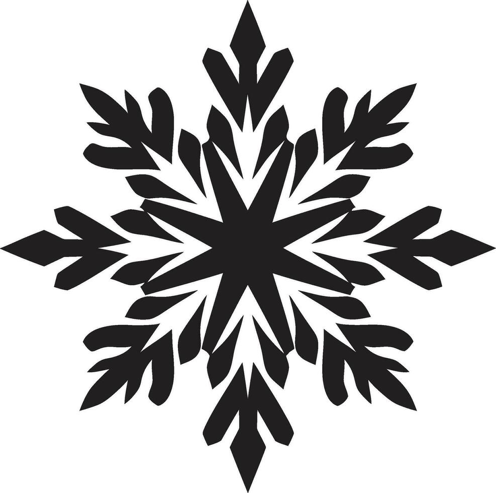 serenità nel nevicata monocromatico emblema simbolo di inverni eccellenza neve vettore icona