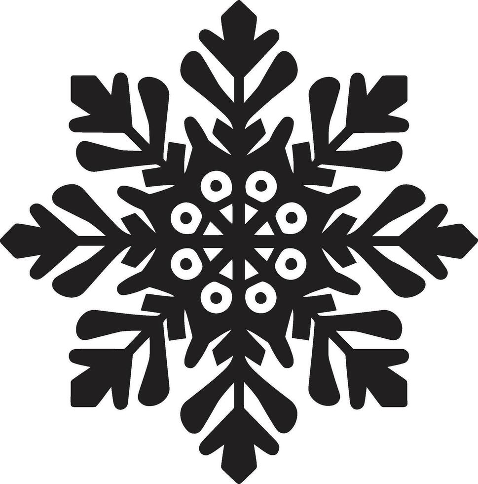emblema di ghiacciato serenità elegante neve simbolo nobile custode di neve sussurra moderno emblema vettore